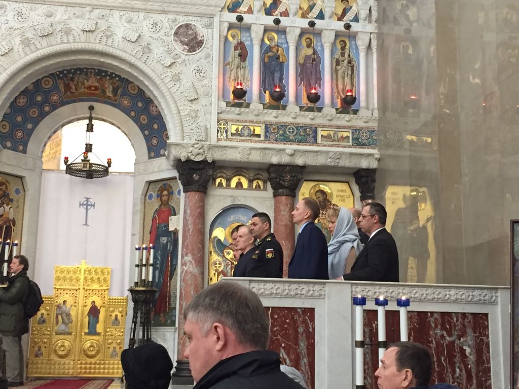 Торжественное освящение походной колокольни в Ставропигиальном Никольском Морском соборе г. Кронштадта